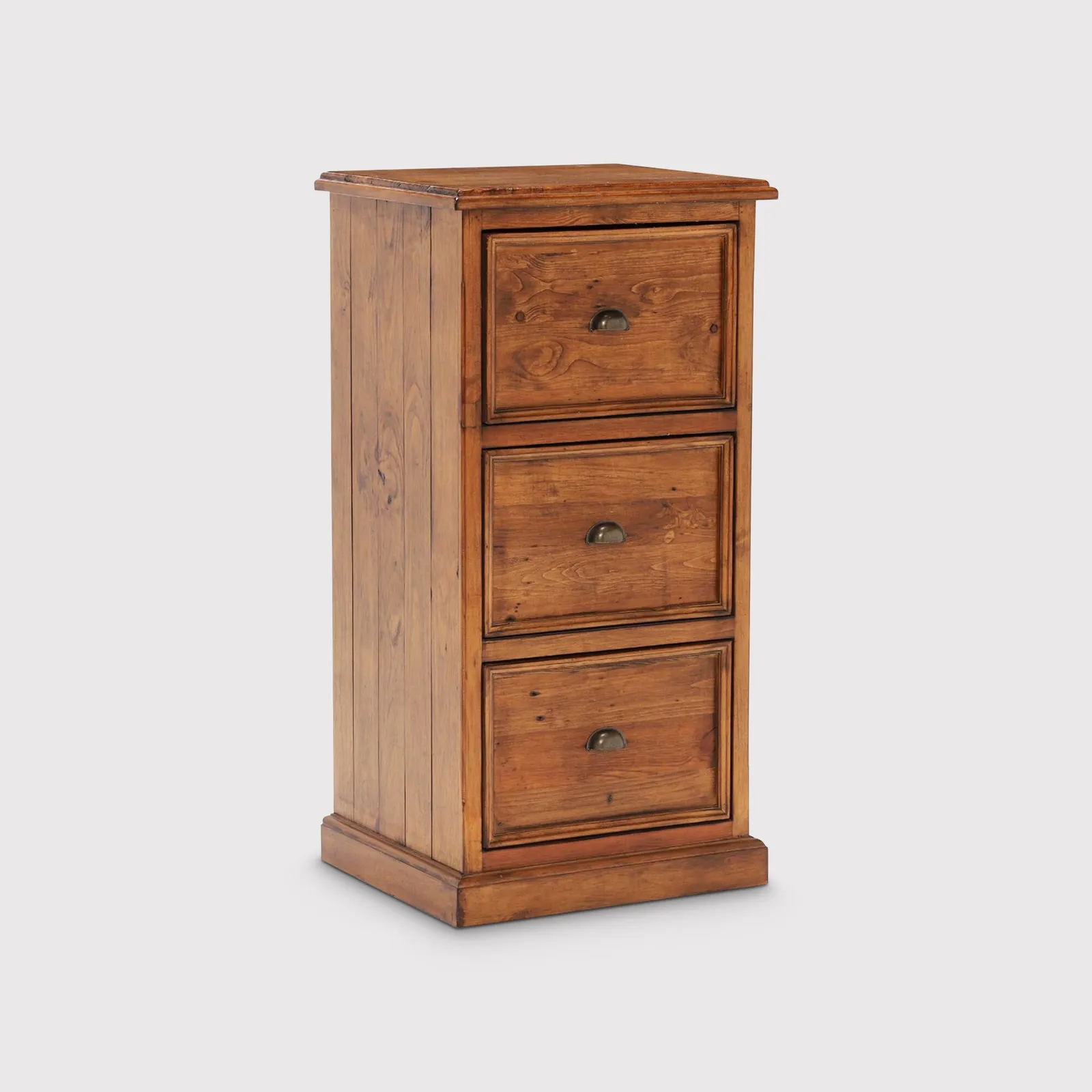 Villiers 3 Drawer Filing Cabinet, Pine Wood | Barker & Stonehouse