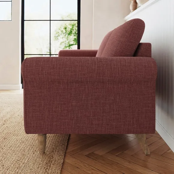 Maeve Faux Linen Compact 3 Seater Sofa 3