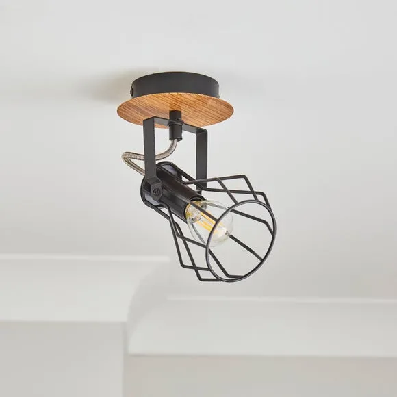 Fulton Industrial Spotlight Wall Light 3