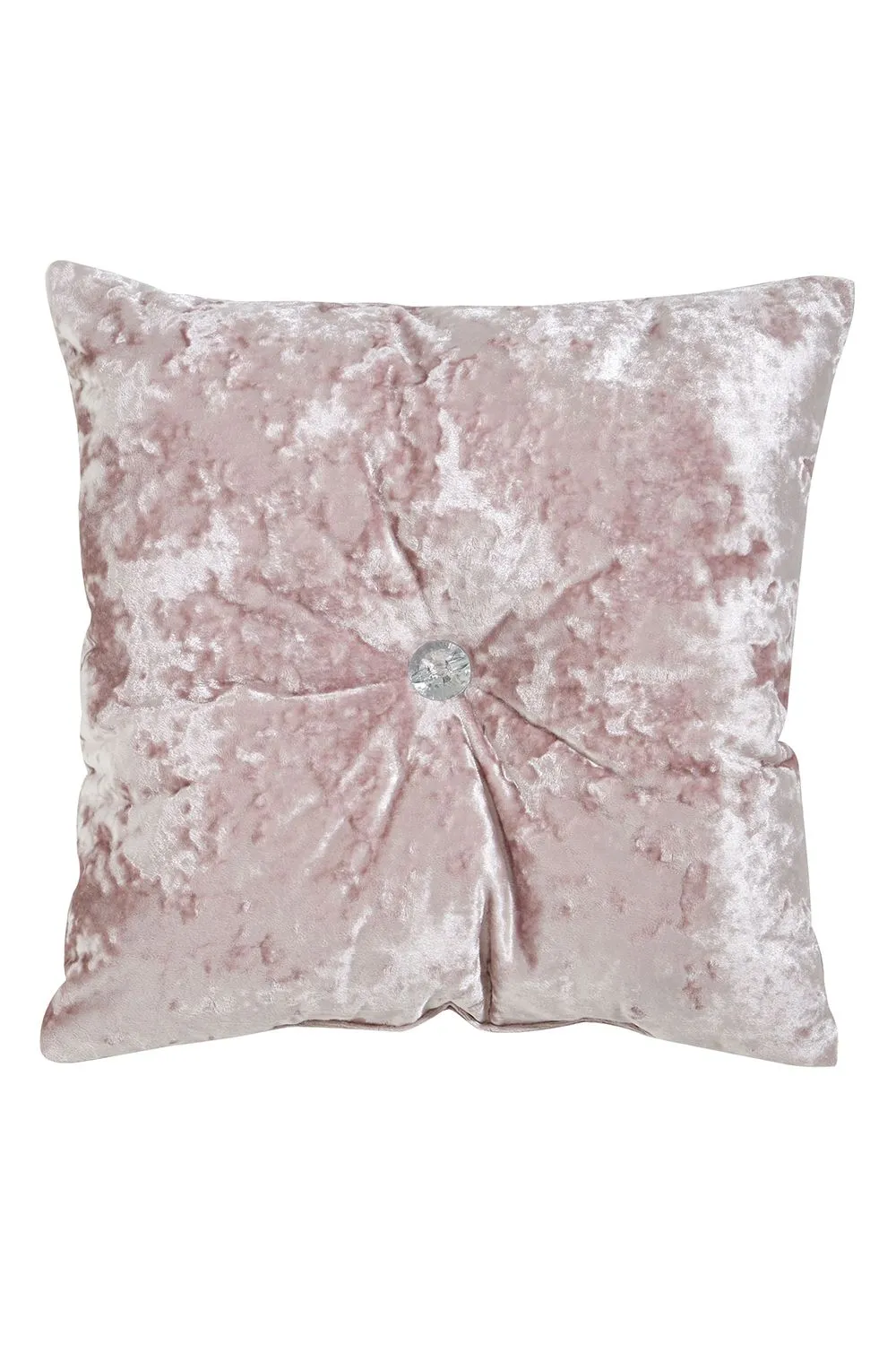 Catherine Lansfield Crushed Velvet Cushion in Pink 2