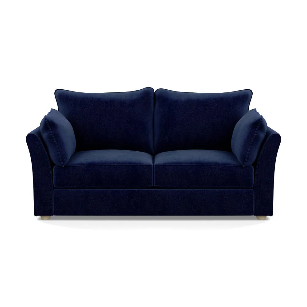Heal's Tailor 3 Seater Sofa Smart Luxe Velvet Midnight Natural Beech Feet 1