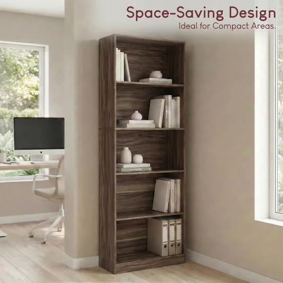 Cambridge 5 Tier Extra Large Bookcase 4