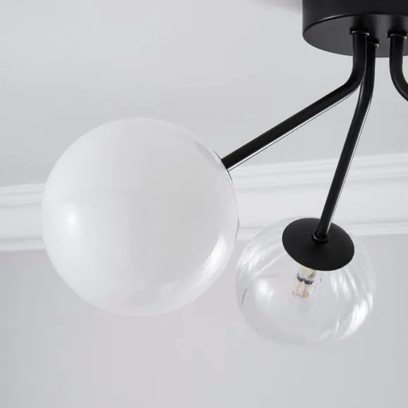 Nila 3 Light Semi Flush Ceiling Light 4
