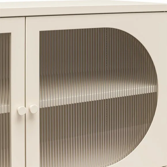 Luna Fluted Low Sideboard, Glass 5