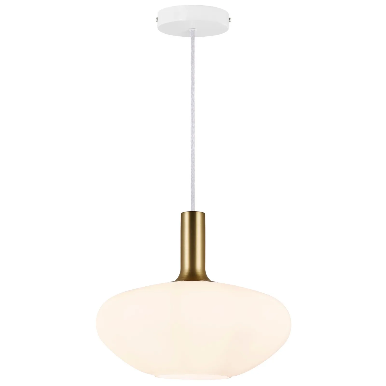 Nordlux Alton Pendant Light White Glass Dining Room E27 Mains 35cm 4