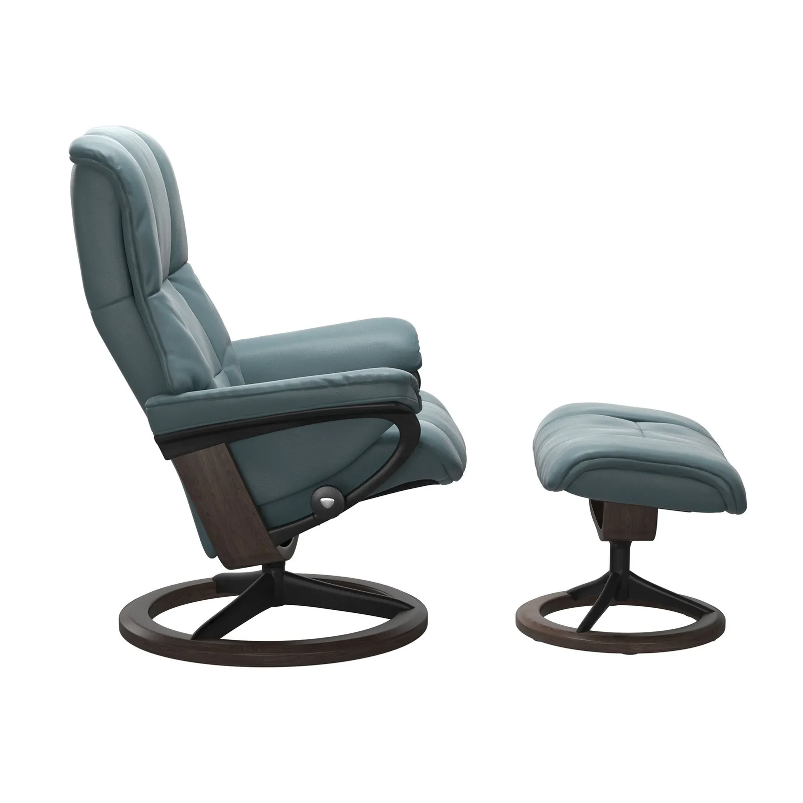 Stressless Mayfair Medium Signature Recliner Chair & Footstool Leather | Barker & Stonehouse 2
