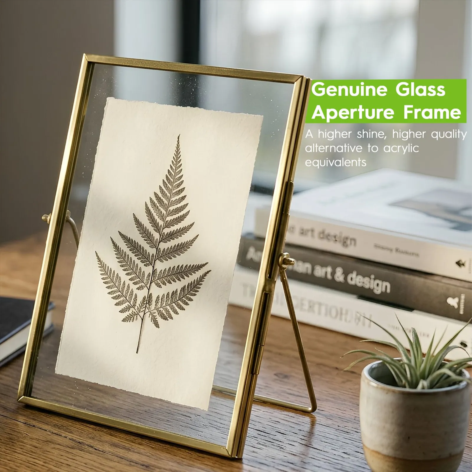Nicola Spring 2x Standing Metal Photo Frames - 8" x 10" Picture Display Poster Frame in Silver 3