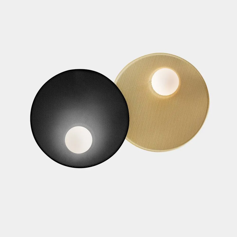 Netlighting Trip 42cm Integrated LED Wall Lamp Matte Gold E14 18W