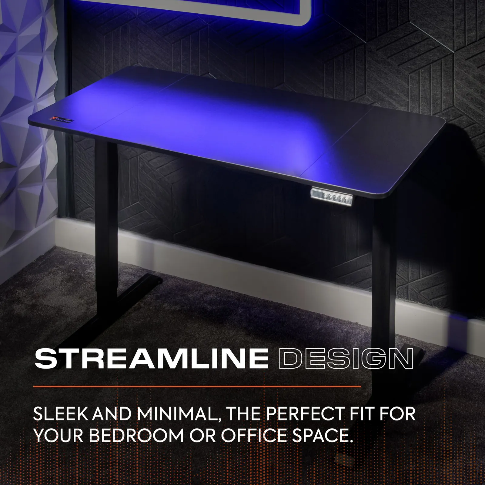 X Rocker Ascend 120cm Electric Height Adjustable Gaming Desk in Black 5