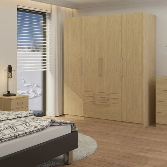 Foster 4 Door 3 Drawer Wardrobe
