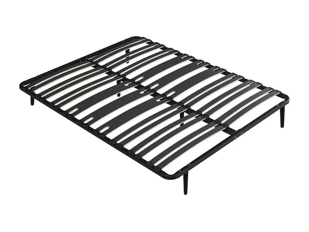 Vente-unique Slatted Frame Bed Base To Assemble 140 X 190 Cm - 2 X 15 Slats - 3 in Black 3