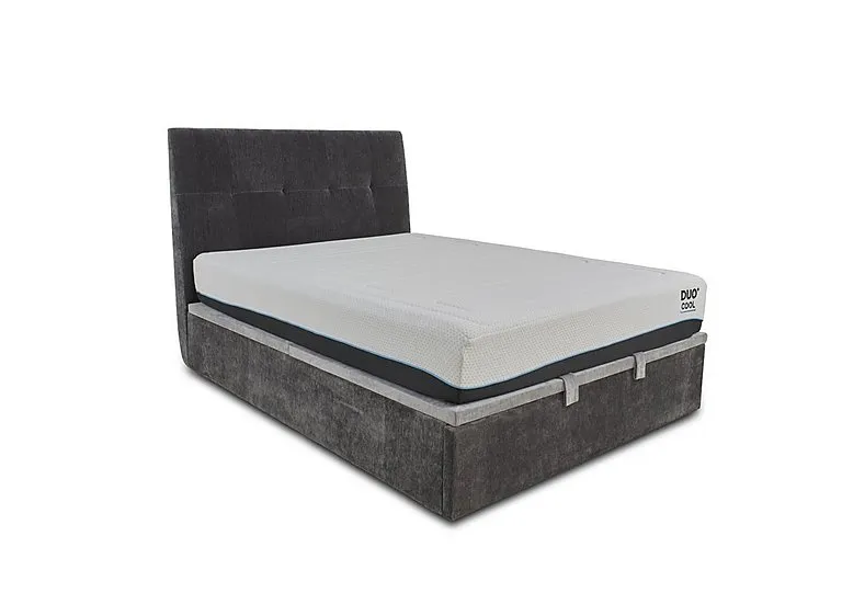 Ortega End Lift Ottoman Bed Frame - Double - Anthracite - Bedroom Furniture
