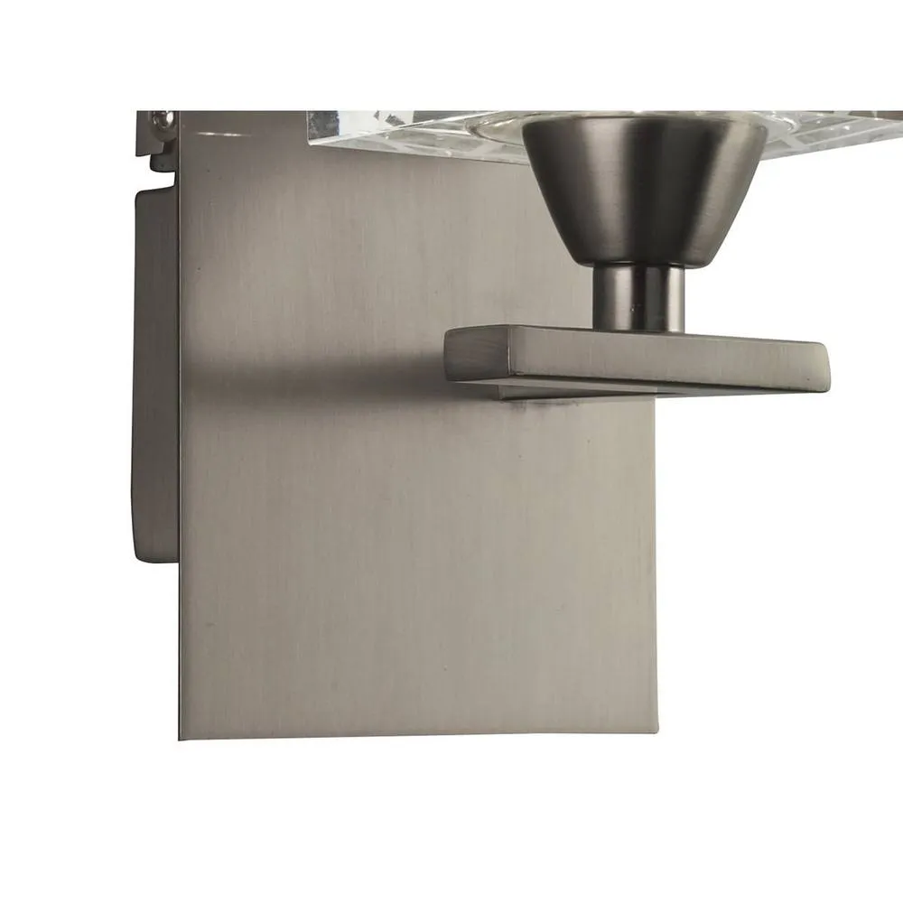 Netlighting Zen Wall Lamp Switched 1 Light G9 Satin Nickel in Grey 5