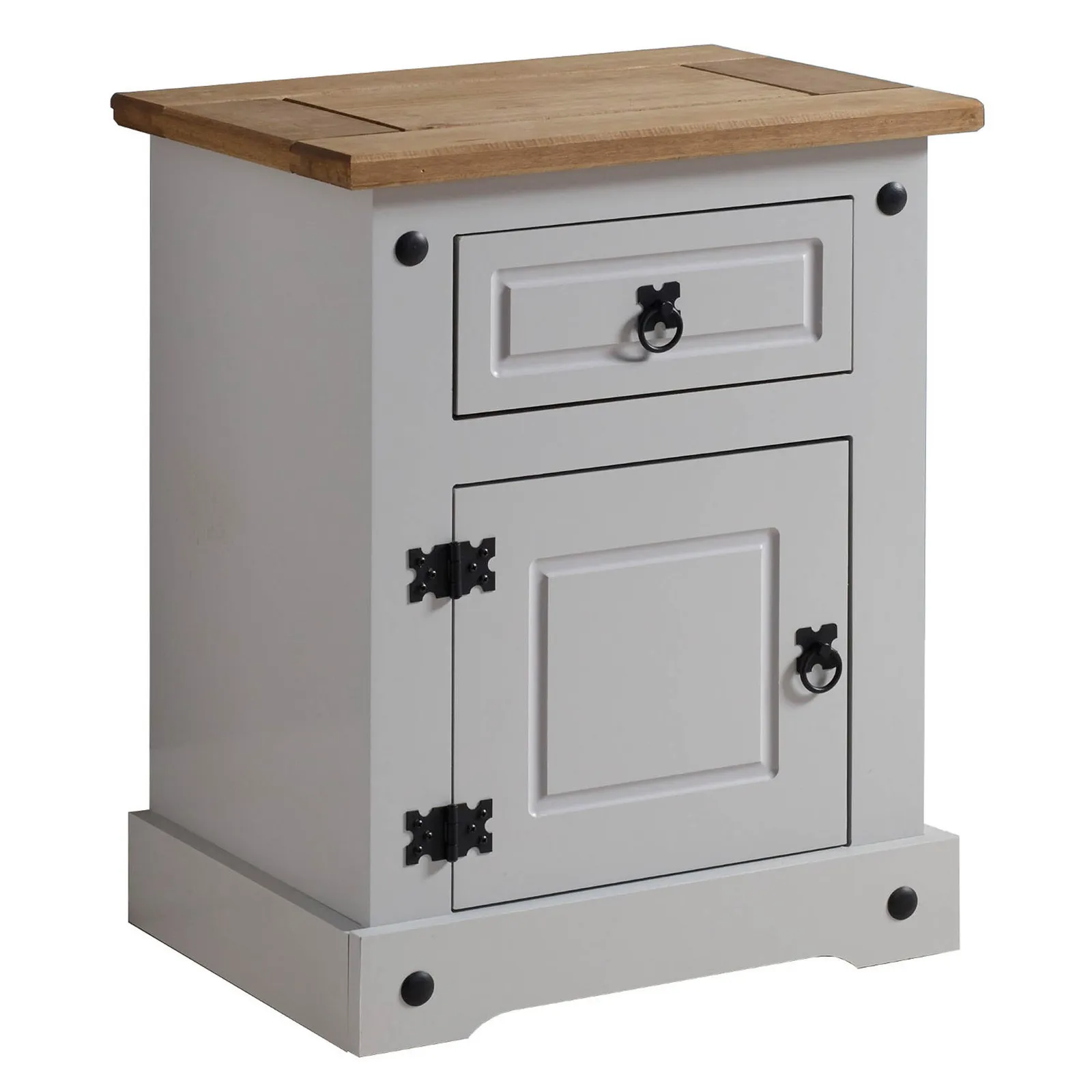 Corona Grey Bedside Table Grey