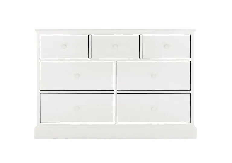 Faye 3+4 Drawer Chest - White