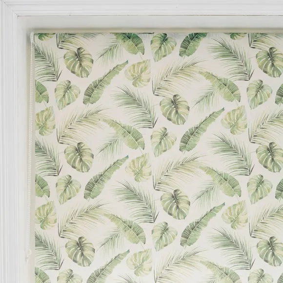 Voyager Green Leaf Moisture Resistant Daylight Roller Blind 5