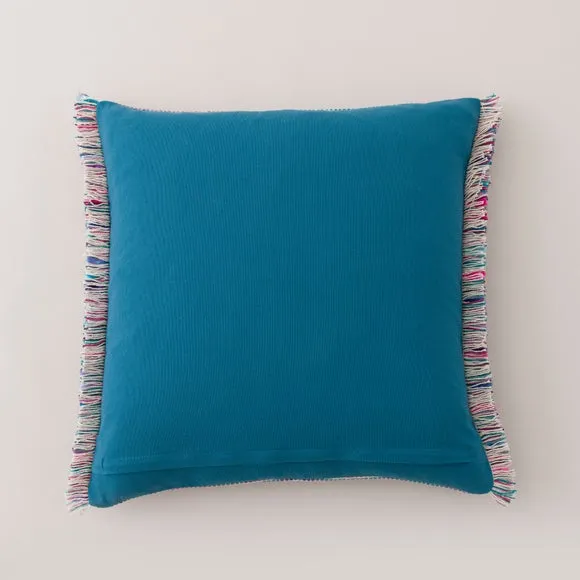 Ava Fringe Cotton Square Cushion 5