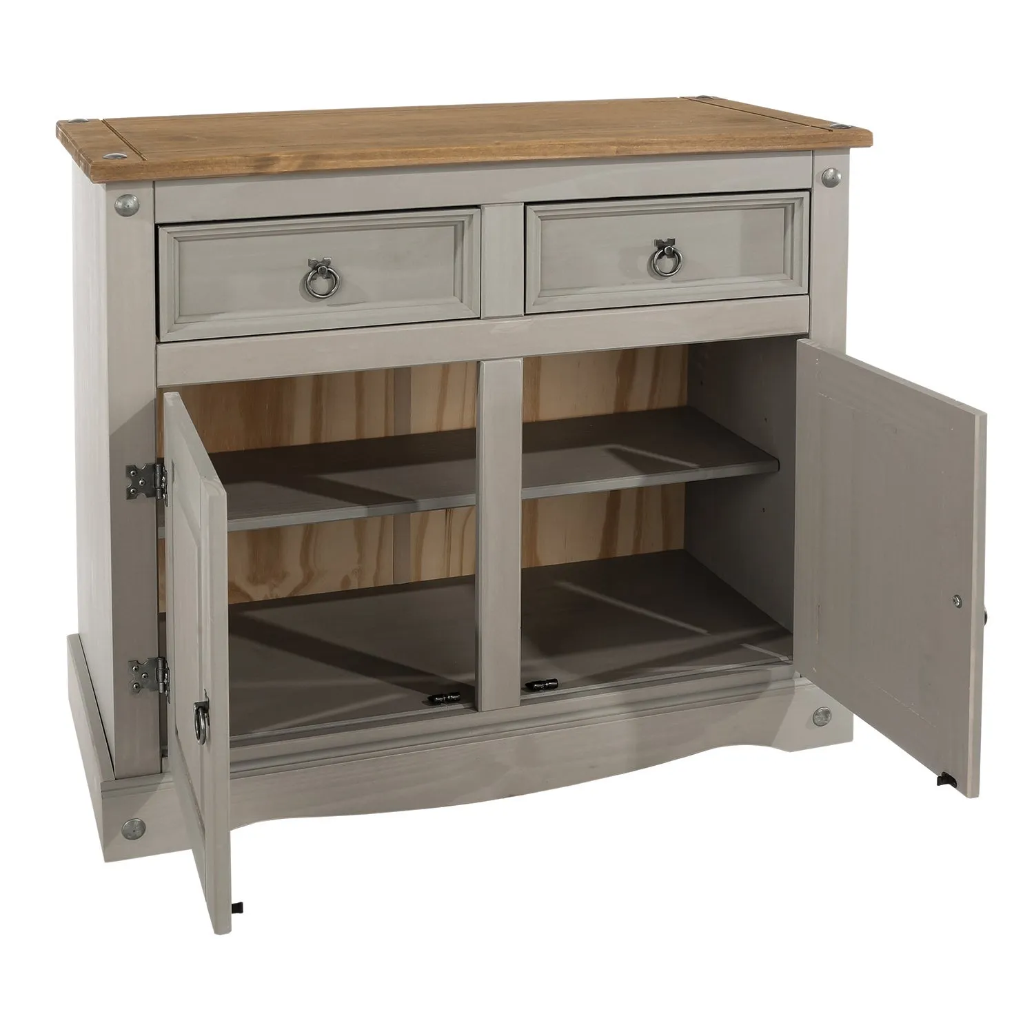 Corona Grey Small Sideboard Grey/Brown