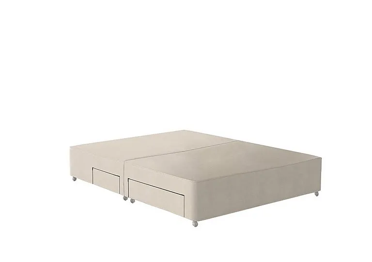 Viceroy Divan Base - Small Double - Chain Weave Fawn