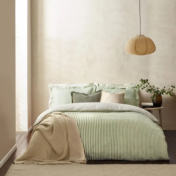 Yard Hebden Reversible 100% Cotton Duvet Cover & Pillowcase Set 1