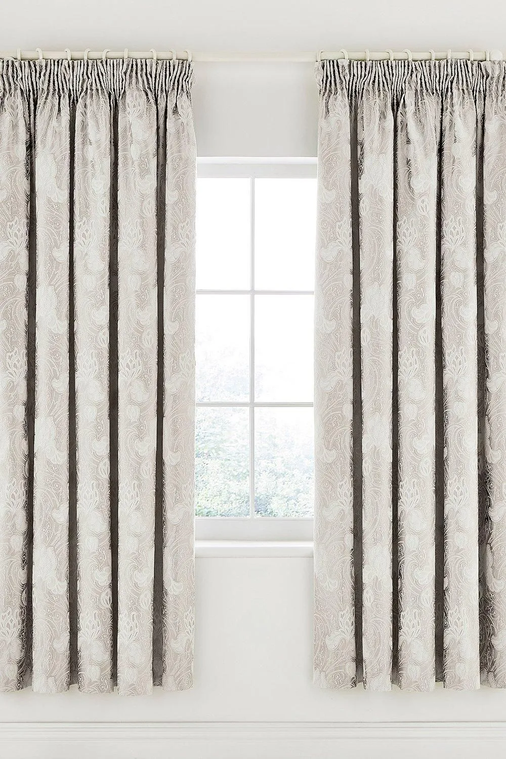 Sanderson 'Ashbee' Curtains 66X72 in Beige