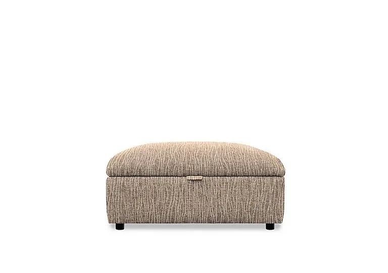 Hudson 23 Fabric Storage Stool - Dune Sand
