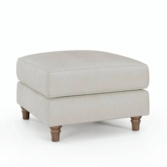 Flori Chenille Soft Texture Footstool 6