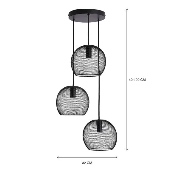 Harrison 3 Light Cluster Ceiling Light 6