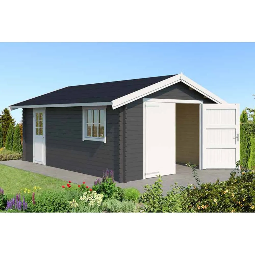 Lasita Maja Ltd Yarik 540-Log Cabin, Garden Room, Home Office - L473.7xW583xH273.6 cm in Light Tan 4