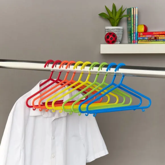 Set of 10 Kids Plastic Hangers 1