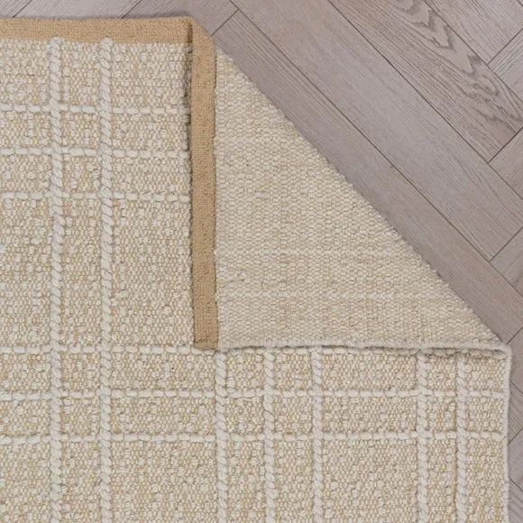 Boucle Checked Wool Rug 3