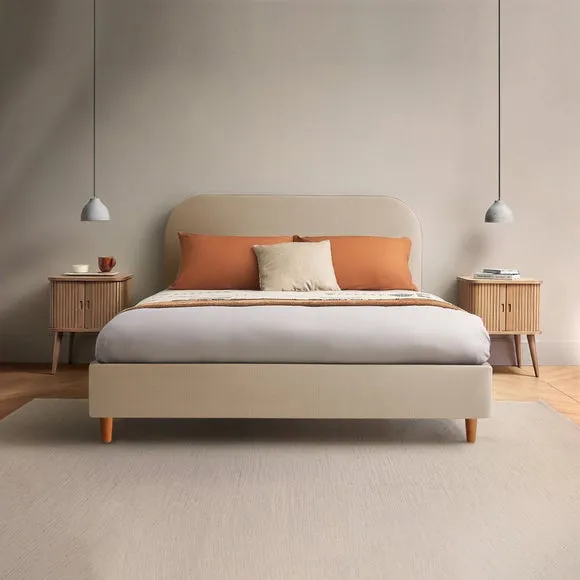 Silentnight Fara Bed Frame, Woven Fabric