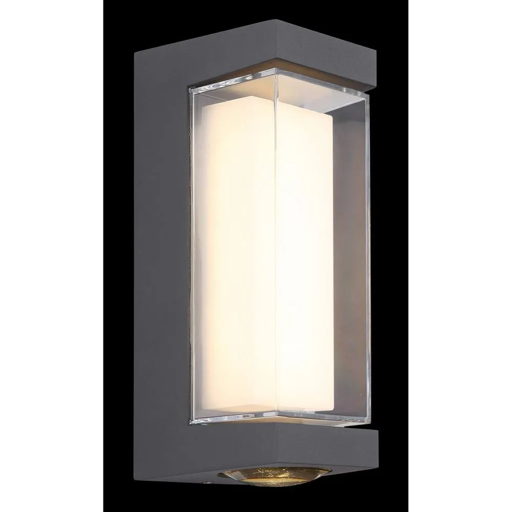 Netlighting Plixon Outdoor Modern Wall Lamp Anthracite Matt IP54 LED 3000K in Grey 3