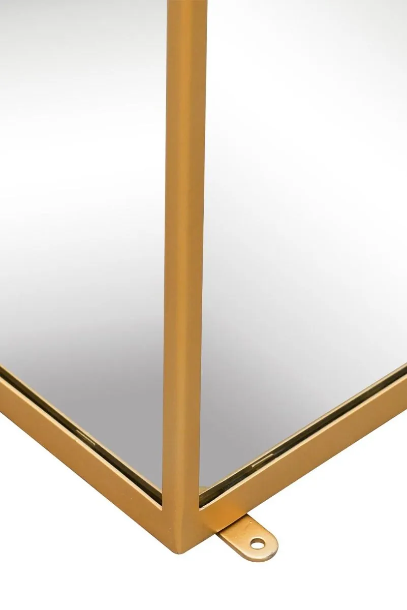 MirrorOutlet Gold Metal Edged Mirrored Garden Ornament (100CM X 20CM X 20CM) 6