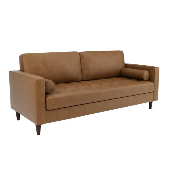 Zoe Faux Leather 3 Seater Sofa 3