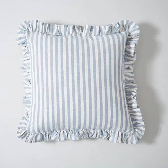 Linford Stripe Frilled Square Cushion Cover 3