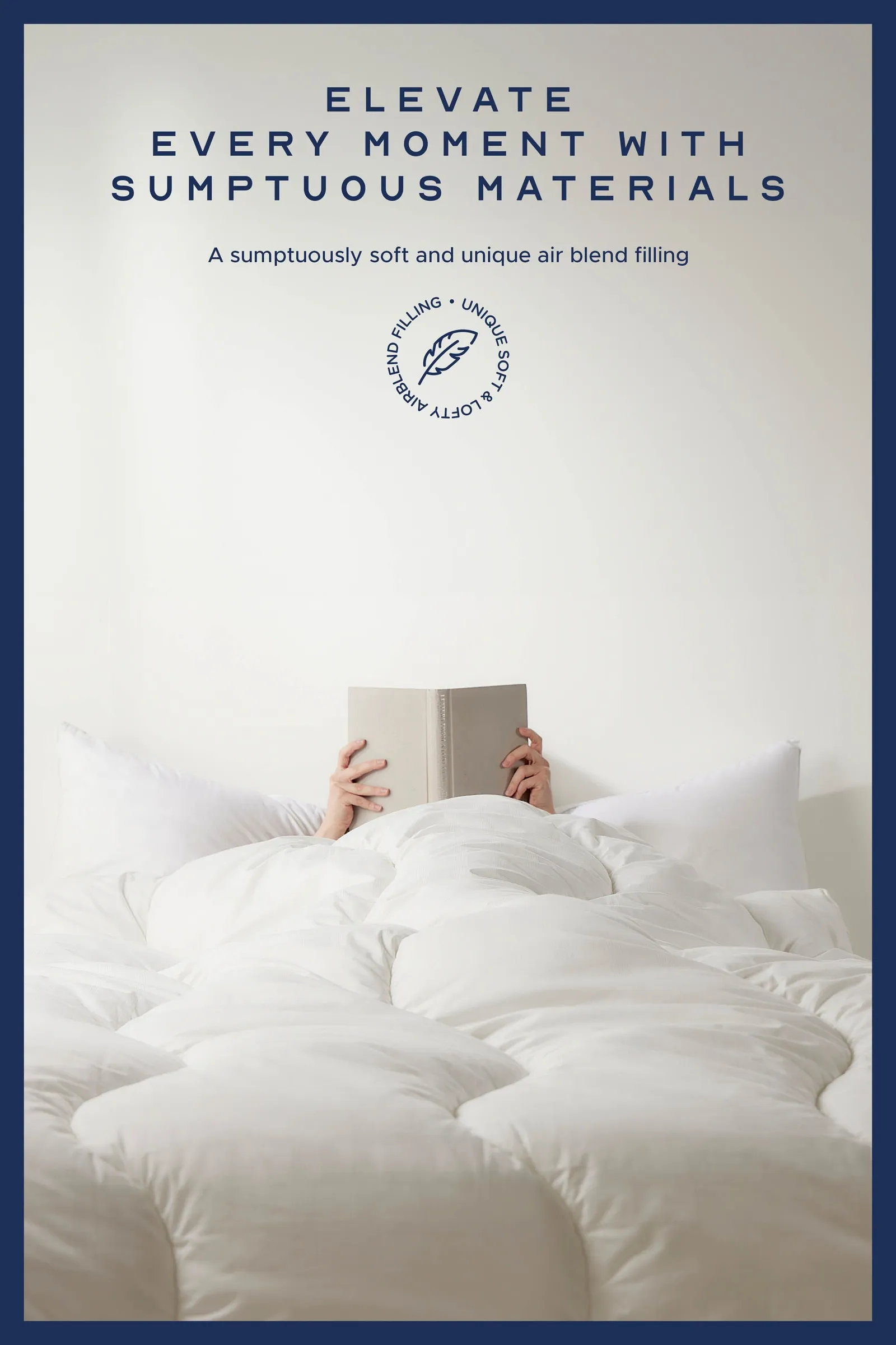 Snuggledown Retreat Cotton 10.5 Tog All Year Round Duvet With 2 Pillows in White 3
