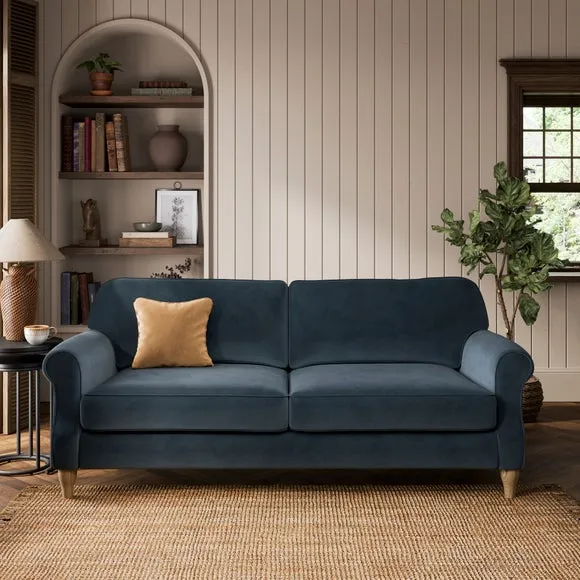 Millie Velvet 3 Seater Sofa