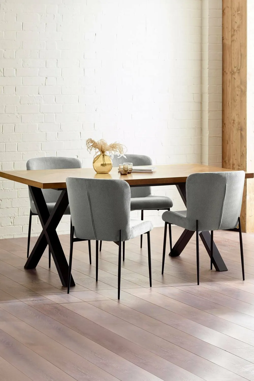 Julian Bowen Aron Rectangular 4-6 Seater Dining Table in Brown 6