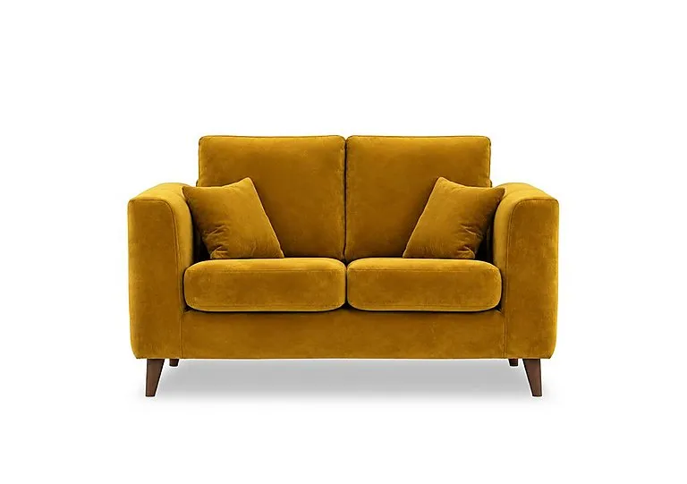 Erin 2 Seater Fabric Sofa - Mustard - Sofas and Armchairs - In Time for Christmas