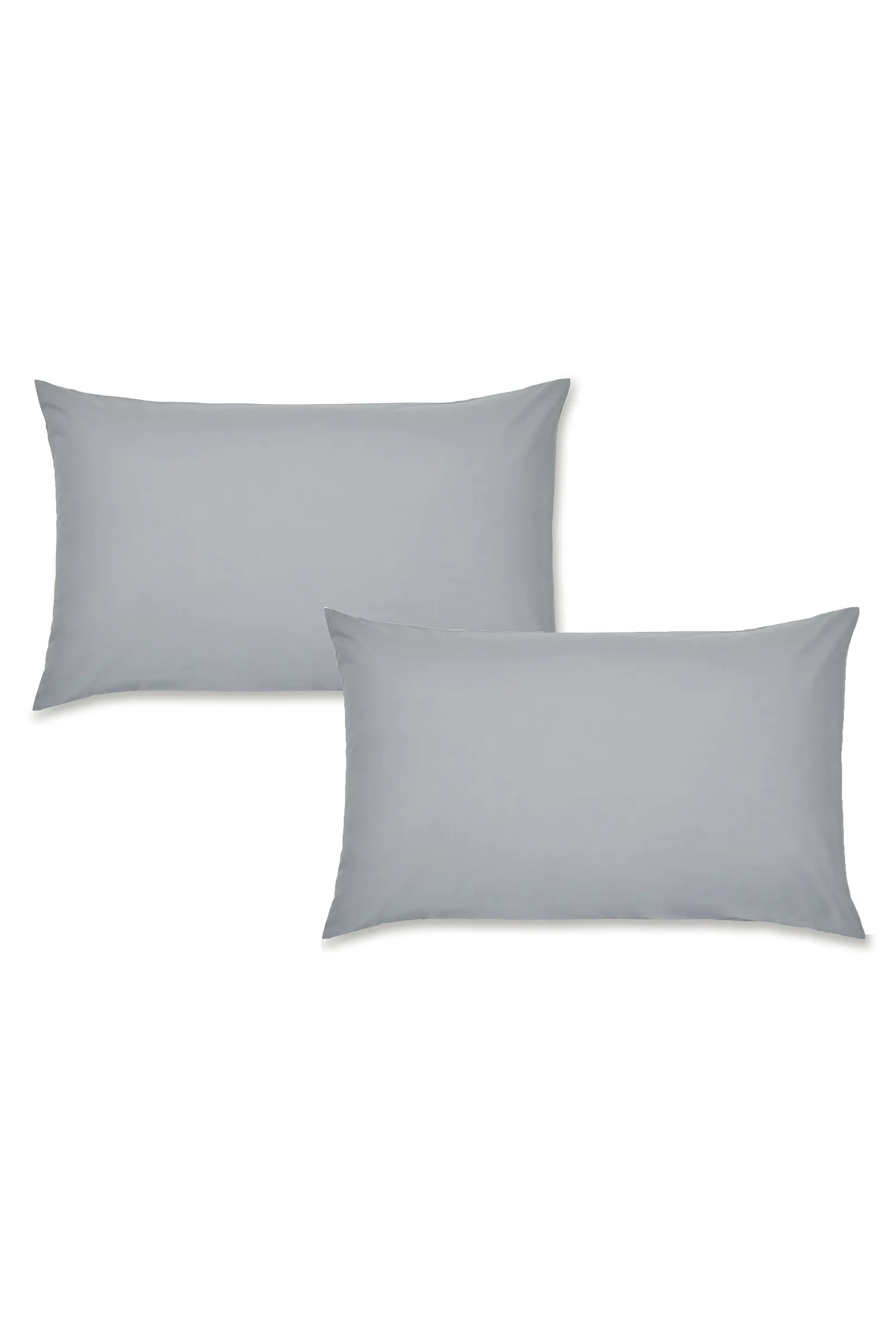 Catherine Lansfield 'Easy Iron Percale' Standard Pillowcase Pair in Grey 3