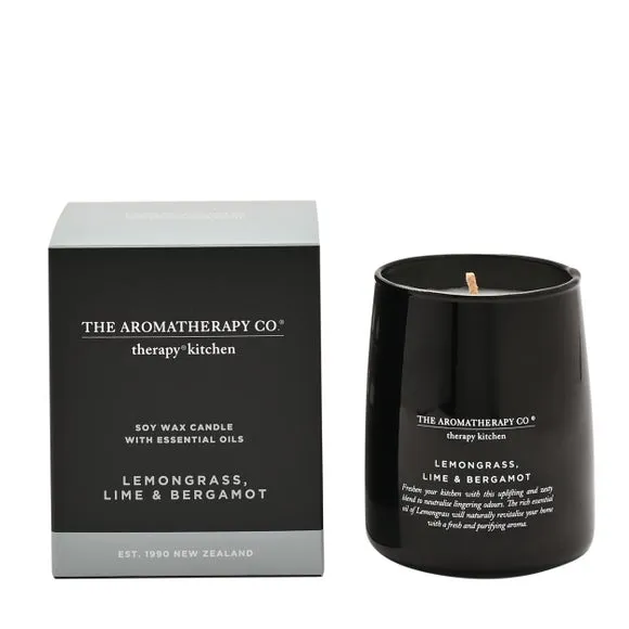 The Aromatherapy Co Therapy Kitchen Lemongrass Lime & Bergamot Candle