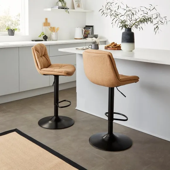 Thalia Height Adjustable Barstool, Fabric 2