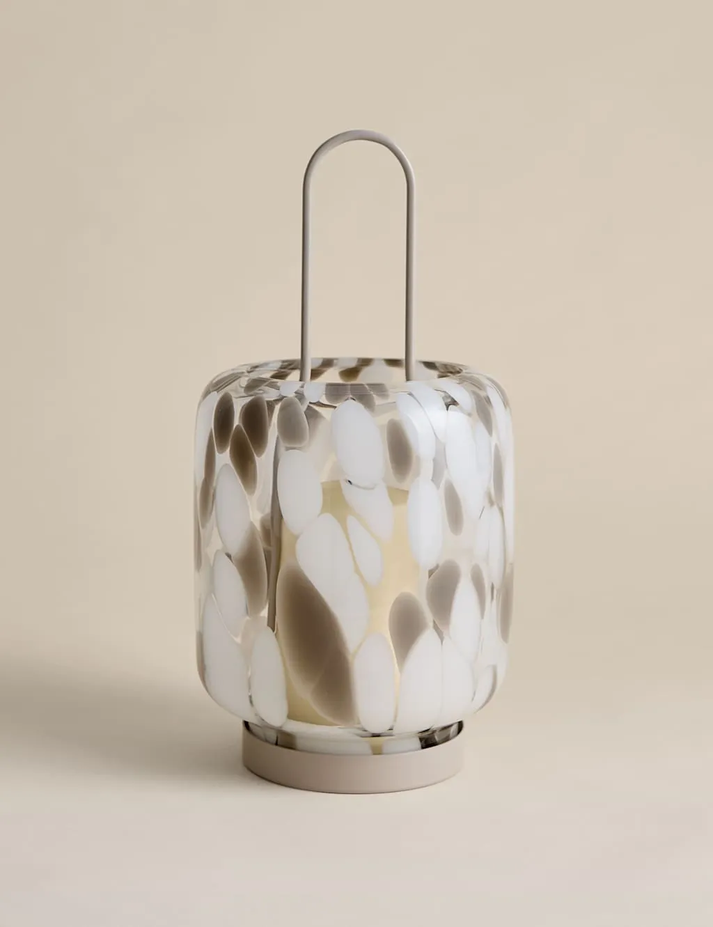 M&S Confetti Glass Lantern Multi