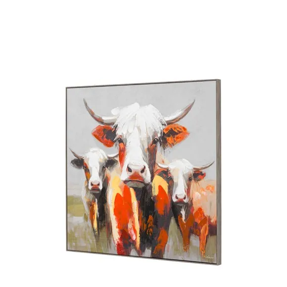 Cedar and Sage Farm Animal Band Framed Canvas 2