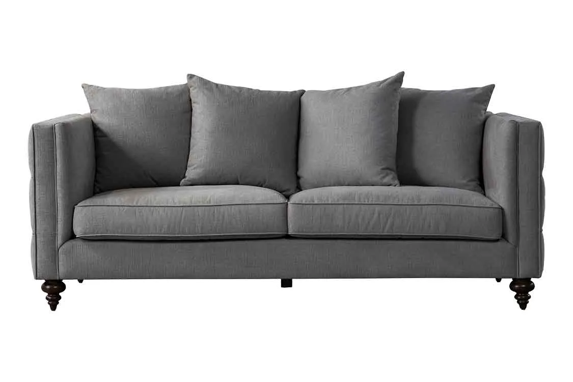 Ascot Three Seat Sofa – Flint Grey