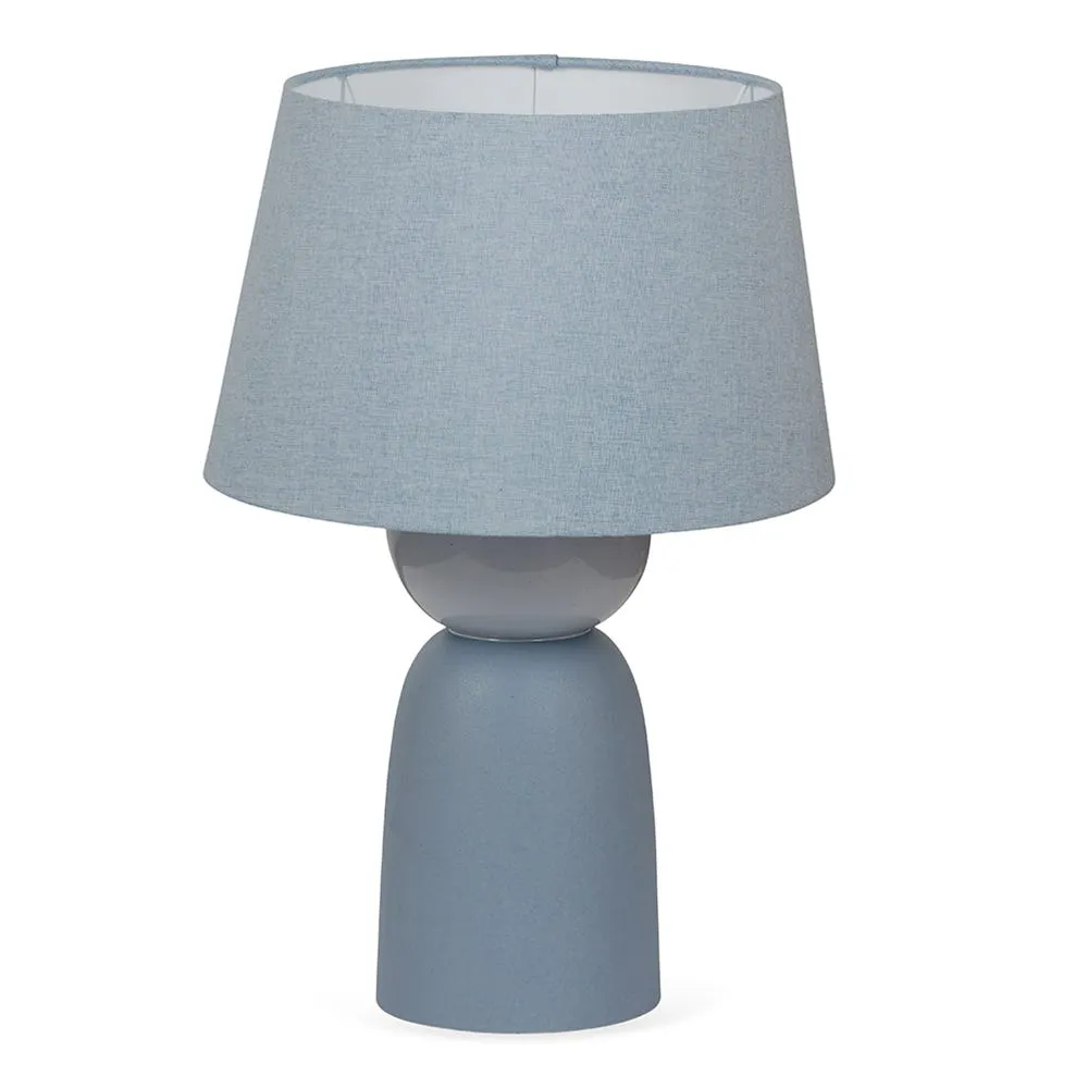 Heal's Sutherland Ceramic Table Lamp Blue 2