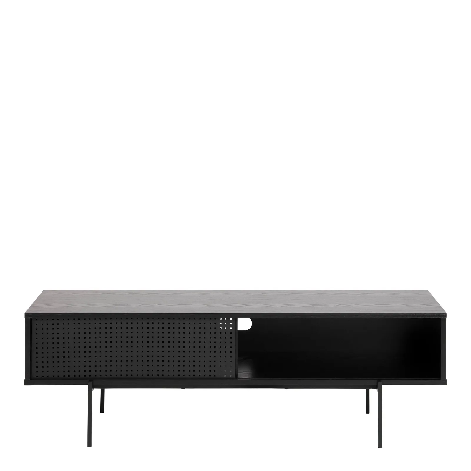 Furniture To Go Angus TV Unit with 1 Sliding Door in Black 2