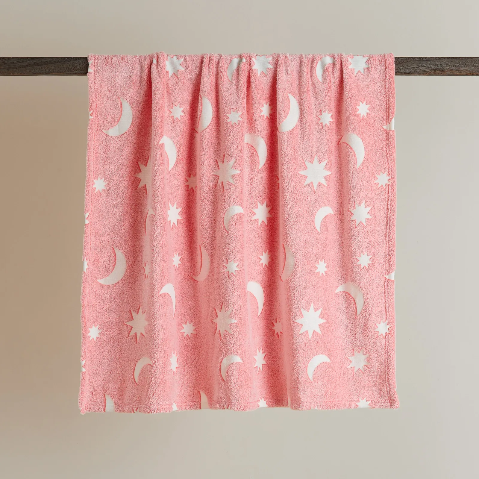 Glow In The Dark Moon and Stars Coral Blanket Coral