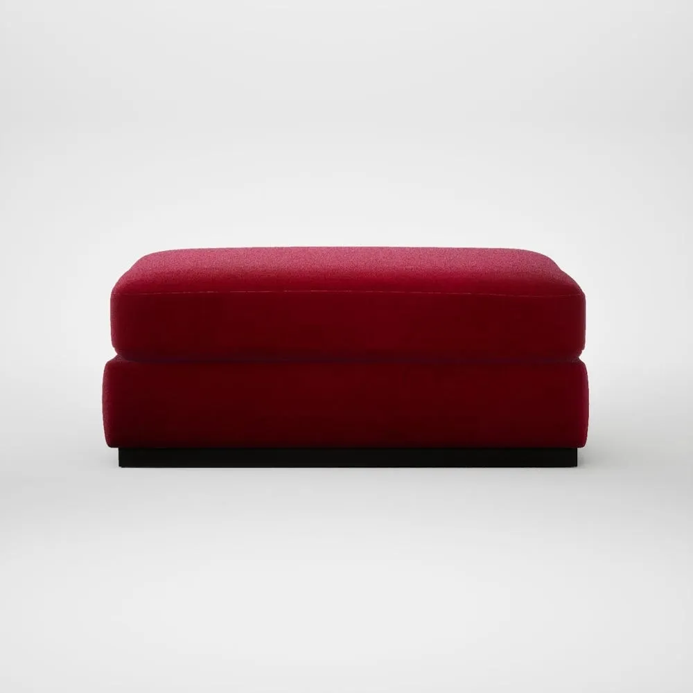 Heal's Trento Ottoman Smart Luxe Velvet Mulberry